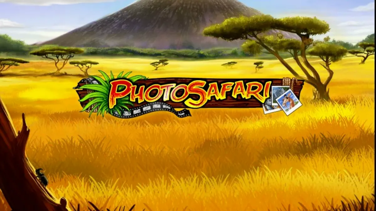Tampilan visual slot Photo Safari dengan tema satwa liar Afrika