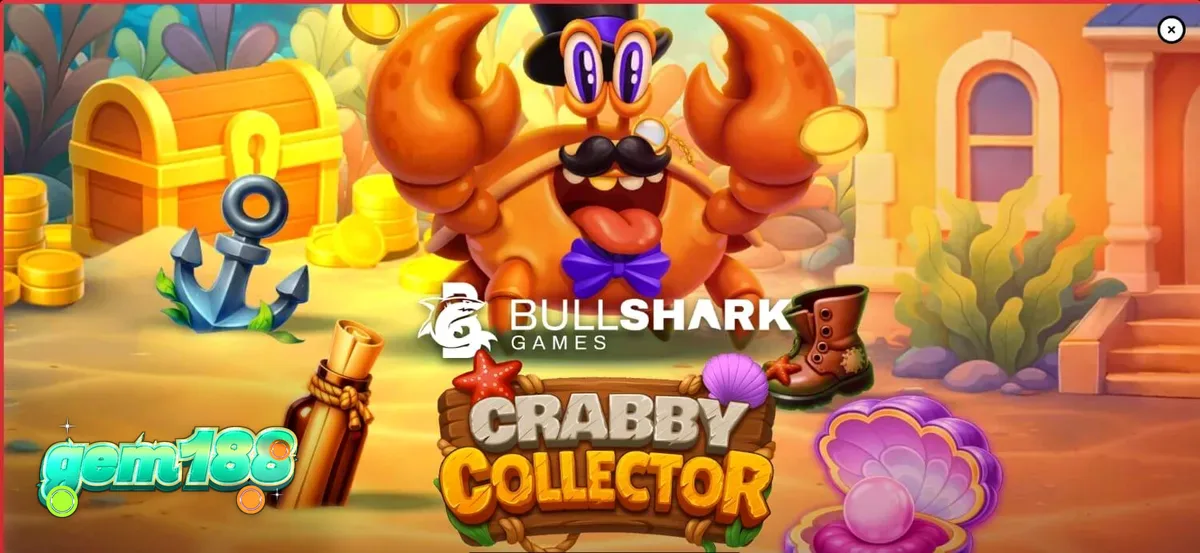 Pemandangan bawah laut yang penuh warna dalam slot Crabby Collector